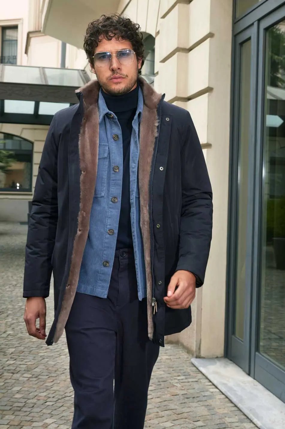 Fur lined coat mens Fur lined coat mens