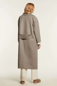 Grey cashmere coat paolomoretti
