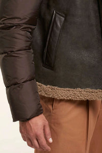 Hooded shearling jacket paolomoretti