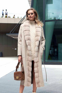 CASHMERE COATS WITH FUR