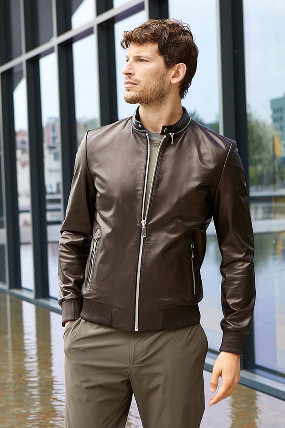 Men's leather jacket | View Moretti's online store – paolomoretti