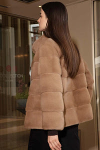 Petite Cerulean Female Mink Fur Jacket - Women's XS| Estate Furs