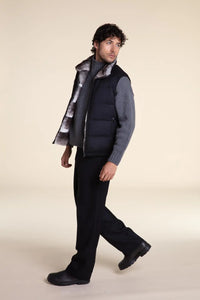 Black and grey fur vest paolomoretti