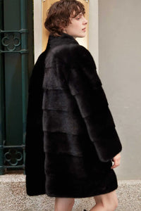 Black short mink coat Paolo Moretti