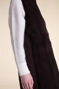 Brown mink vest Paolo Moretti