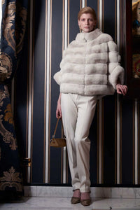 Chincilla fur jacket coat Paolo Moretti