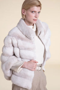 Chincilla fur jacket coat Paolo Moretti