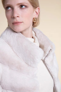 Chincilla fur jacket coat Paolo Moretti