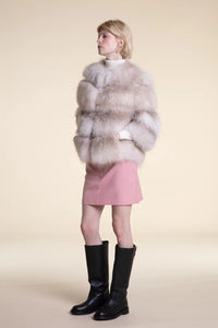 Cropped fox fur jacket paolomoretti