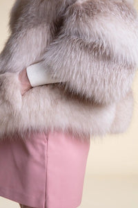 Cropped fox fur jacket paolomoretti