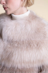 Cropped fox fur jacket paolomoretti