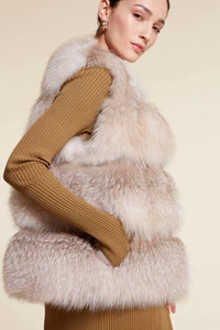 Fox fur vest paolomoretti