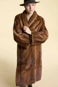 Full length mink coat| Paolo Moretti fur producer in Milan since