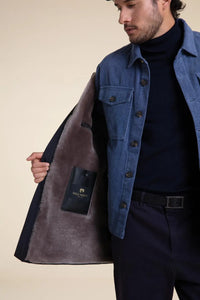 Fur lined coat mens paolomoretti