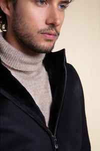 Fur lined hooded jacket Paolo Moretti