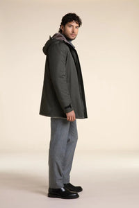 Fur lined parka mens paolomoretti