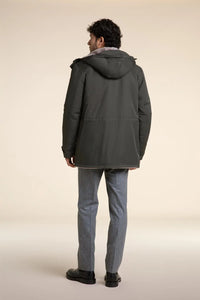 Fur lined parka mens paolomoretti