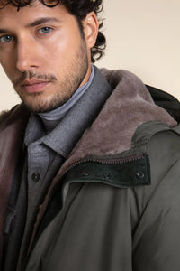 Fur lined parka mens paolomoretti