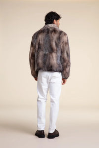 Genuine mens fur jacket paolomoretti