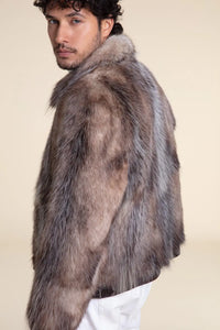 Genuine mens fur jacket paolomoretti