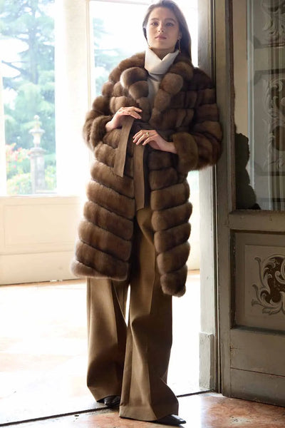 Fur Costume Golden Sable Coat Golden Sable Fur Coat Paolo Moretti