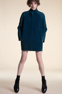 Green shearling coat womens paolomoretti