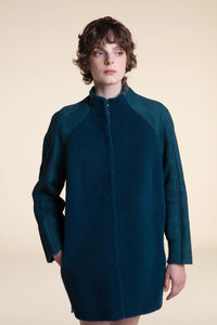 Green shearling coat womens paolomoretti