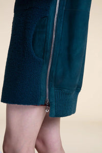 Green shearling coat womens paolomoretti