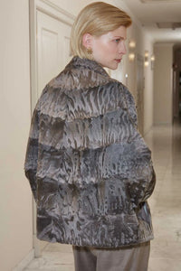 Karakul lamb fur coat Paolo Moretti