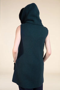 Knitted vest with fur Paolo Moretti