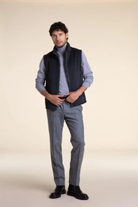 Men vest with fur paolomoretti