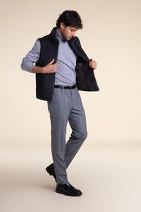 Men vest with fur paolomoretti