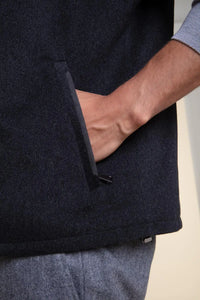 Men vest with fur paolomoretti