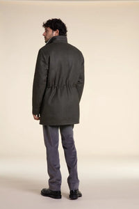 Mens coat with real fur inside paolomoretti