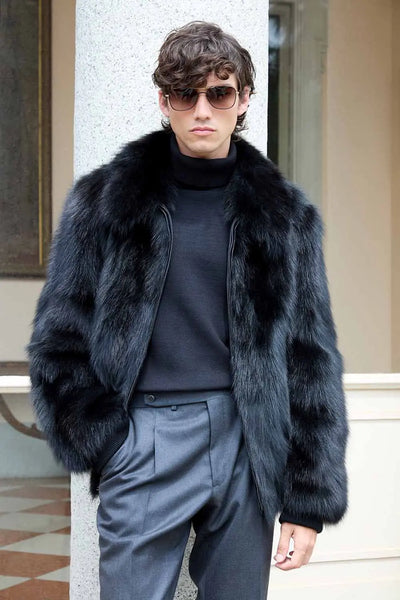 Mens fox fur jacket | Paolo Moretti men fox fur jackets – paolomoretti