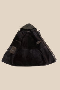 Mens winter coat with fur hood paolomoretti