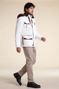 Mens winter coat with hood paolomoretti