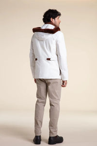 Mens winter coat with hood paolomoretti