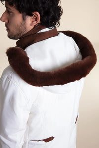 Mens winter coat with hood paolomoretti