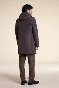 Mens winter parka with fur hood paolomoretti