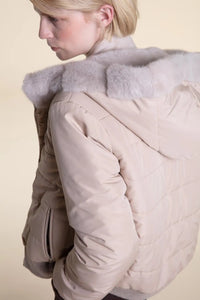 Mink bomber jacket womens Paolo Moretti