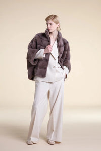 Mink jacket brown Paolo Moretti