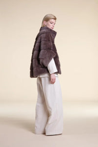 Mink jacket brown Paolo Moretti