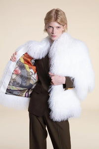 Mongolian lamb coat Paolo Moretti