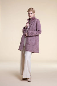 Pink sheared fur coat Paolo Moretti