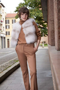 Real fox fur vest paolomoretti