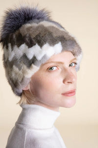 Real mink hat paolomoretti