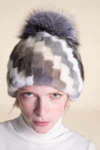 Real mink hat paolomoretti