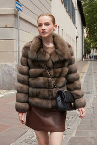 Real russian sable fur coat paolomoretti