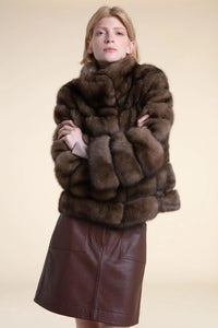 Real russian sable fur coat paolomoretti